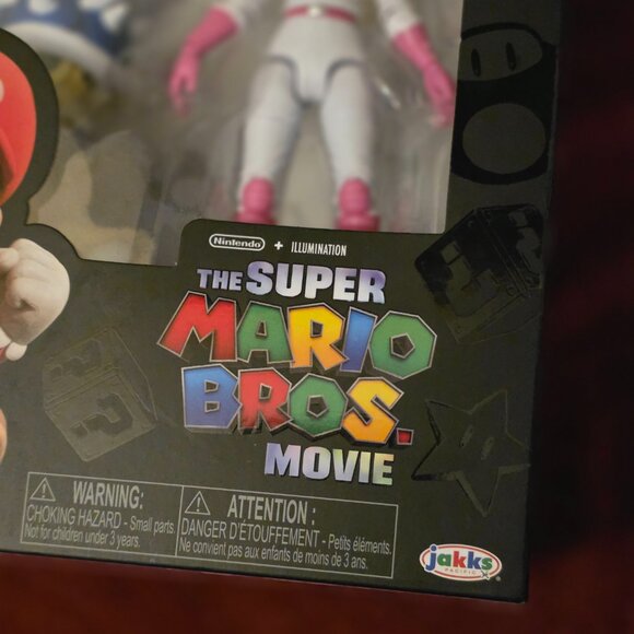Super Mario Brothers Bros Movie 5” Peach Action Figure Toy NINTENDO NEW - Picture 2 of 4